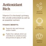 Solgar Vitamin E 670 mg (1000 IU), 100 Mixed Softgels - Natural Antioxidant, Skin & Immune System Support - Naturally-Sourced Vitamin E - Gluten /Dairy Free - 100 Servings - Image 4