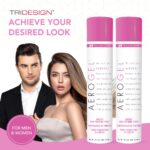 TRI Design Aerogel Hairspray - Non-Toxic Hair Finishing Spray for Styling, Volumizing and Holding Curly Hair with Flexible Hold - For Women and Men - Pack of 2 (10.5 Oz) - Image 7