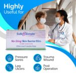 Safe n' Simple No Sting Skin Prep Wipes, Unscented & Alcohol Free Skin Barrier Wipes, Soft Skin Prep Pads for Adhesive, 75 Individually Wrapped Ostomy Wipes - Image 6