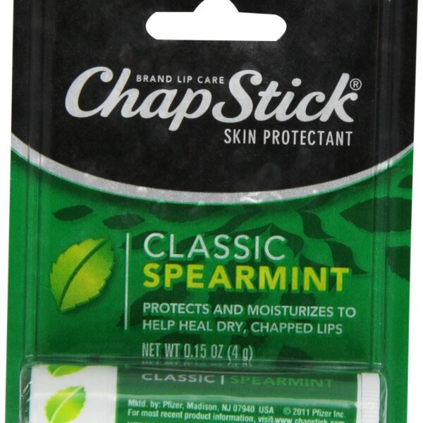 ChapStick Classic Skin Protectant Flavored Lip Balm Tube, 0.15 Ounce, 12 Count (Pack of 1)