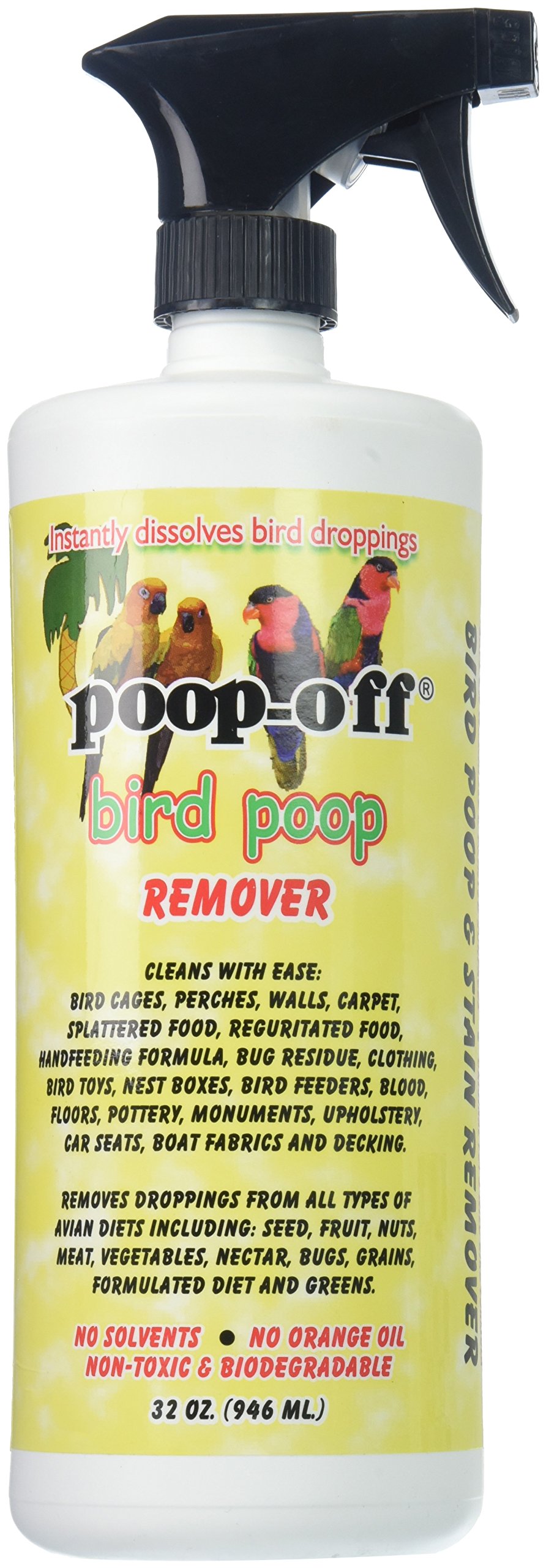 818hc2bn8qL.jpg Poop-Off Bird Poop Remover Sprayer, 32 oz - Image 1