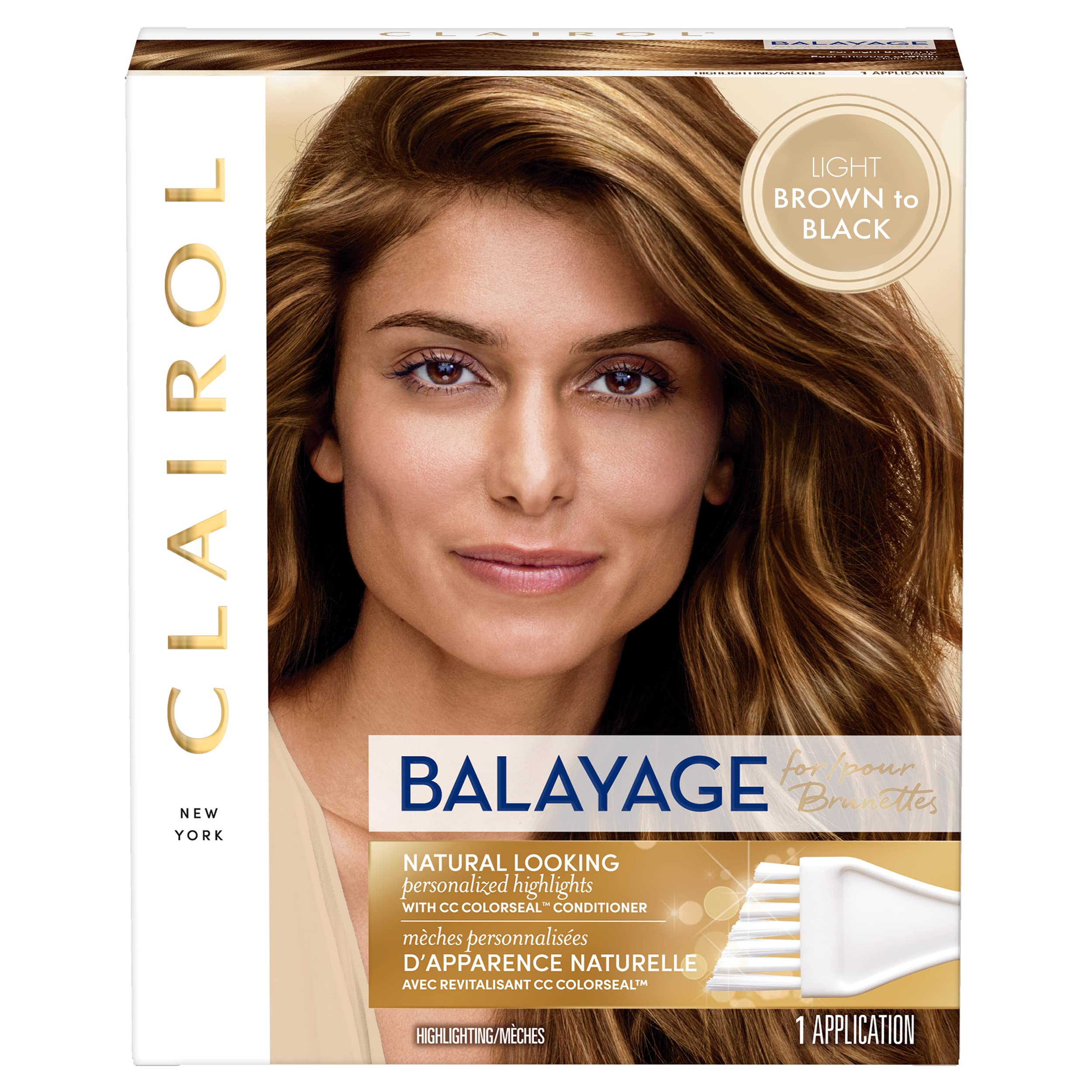 81BQoeCgJuL.jpg Clairol Nice'n Easy Balayage Permanent Hair Dye, Brunettes Hair Color, Pack of 1 - Image 1