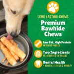 Lucky Premium Treats Chicken Wrapped Dog Treats ? USA Made Raw Hide Sticks for Medium Dogs ? Long Lasting, Preservative Free Dog Treats ? 32 Chews - Image 4