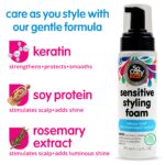 So Cozy Kids Sensitive Styling Foam - Sensitive Foam For Kids w/Straight or Curly Hair - Gentle Natural Hold Styler, Rosemary (6 fl oz) - Image 3
