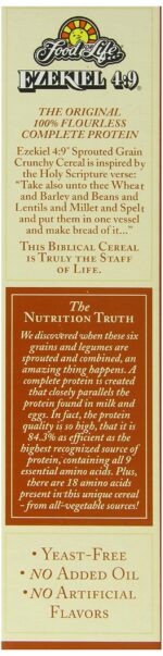 Food For Life Ezekiel 4:9 Organic Sprouted Whole Grain Cereal, Original, 16-Ounce Boxes (Pack of 6) - Image 3