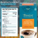 Teeccino Dandelion Caramel Nut Tea - Caffeine Free, Roasted Herbal Tea with Prebiotics, 3x More Herbs than Regular Tea Bags, Gluten Free - 25 Tea Bags - Image 2