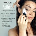 Mehron Makeup Clown White Professional Face Paint Cream Makeup | White Face Paint Makeup for Stage, Film, Cosplay, & Mime | Halloween Clown Makeup 2.25 oz (65g) - Image 3