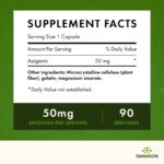 Swanson Apigenin Supplement, 50mg capsules (90 count), Helps Promote Sleep, Stress Relief & Overall Men's Health (Packaging May Vary) - Image 6