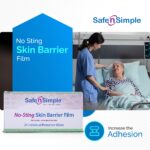 Safe n' Simple No Sting Skin Prep Wipes, Unscented & Alcohol Free Skin Barrier Wipes, Soft Skin Prep Pads for Adhesive, 75 Individually Wrapped Ostomy Wipes - Image 2