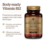 Solgar Methylcobalamin Vitamin B12 5000 mcg Nuggets - Supports Energy, Active B12 Form, Non-GMO, Vegan, Gluten & Dairy Free - 60 Count - Image 4