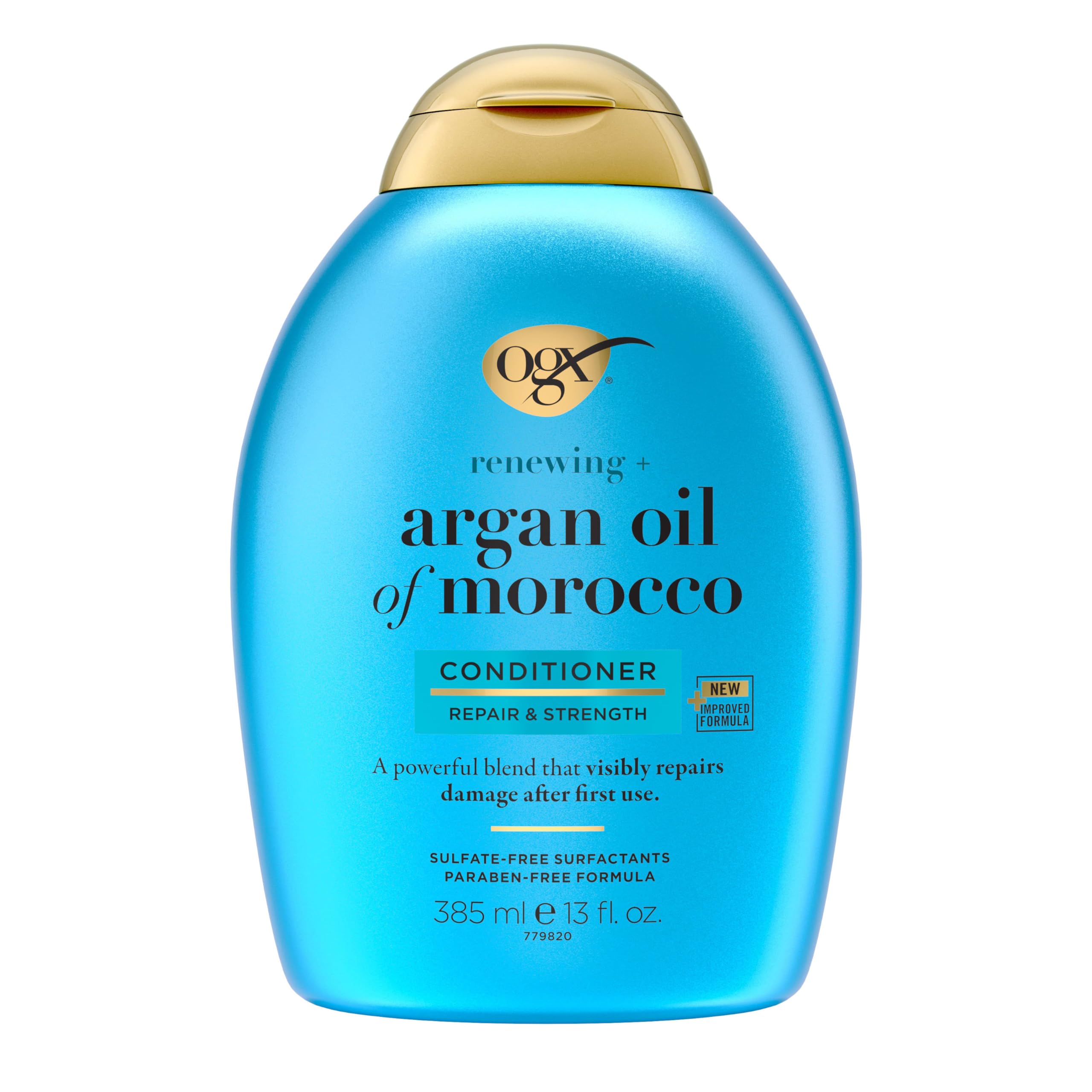 81liCxTdjiL.jpg OGX Renewing + Argan Oil of Morocco Conditioner, Repair Conditioner & Argan Oil Helps Strengthen & Repair Dry, Damaged Hair, Paraben-Free, Sulfate-Free Surfactants, 13 fl. oz - Image 1