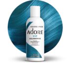 Adore Semi Permanent Hair Color - Vegan and Cruelty-Free Blue Hair Dye - 4 Fl Oz - 117 Aquamarine (Pack of 1)