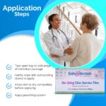 Safe n' Simple No Sting Skin Prep Wipes, Unscented & Alcohol Free Skin Barrier Wipes, Soft Skin Prep Pads for Adhesive, 75 Individually Wrapped Ostomy Wipes - Image 7