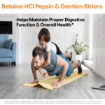 Doctor's Best Betaine HCI Pepsin & Gentian Bitters, Digestive Enzymes for Protein Breakdown & Absorption, Non-GMO, Gluten Free, 120 Caps, Original Version - Image 3