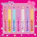 Expressions 7pc Fruity Flavored Lip Gloss Set - Lip Gloss in Assorted Fruity Flavors, Non Toxic Makeup for Kids & Teens - Image 9