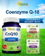 aSquared Nutrition CoQ10 (400mg Max Strength, 200 Capsules) - High Absorption Vegan Coenzyme Q10 Powder - Ubiquinone Supplement Pills, Extra Antioxidant CO Q-10 Enzyme Vitamin Tablets, Coq 10 400 mg - Image 7