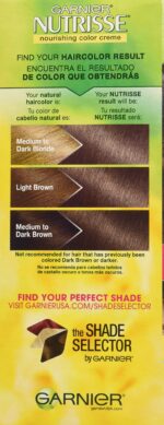 Garnier Nutrisse Nourishing Hair Color Creme 3 Packaging May Vary, 60 Light Natural Brown (Acorn) - Image 4
