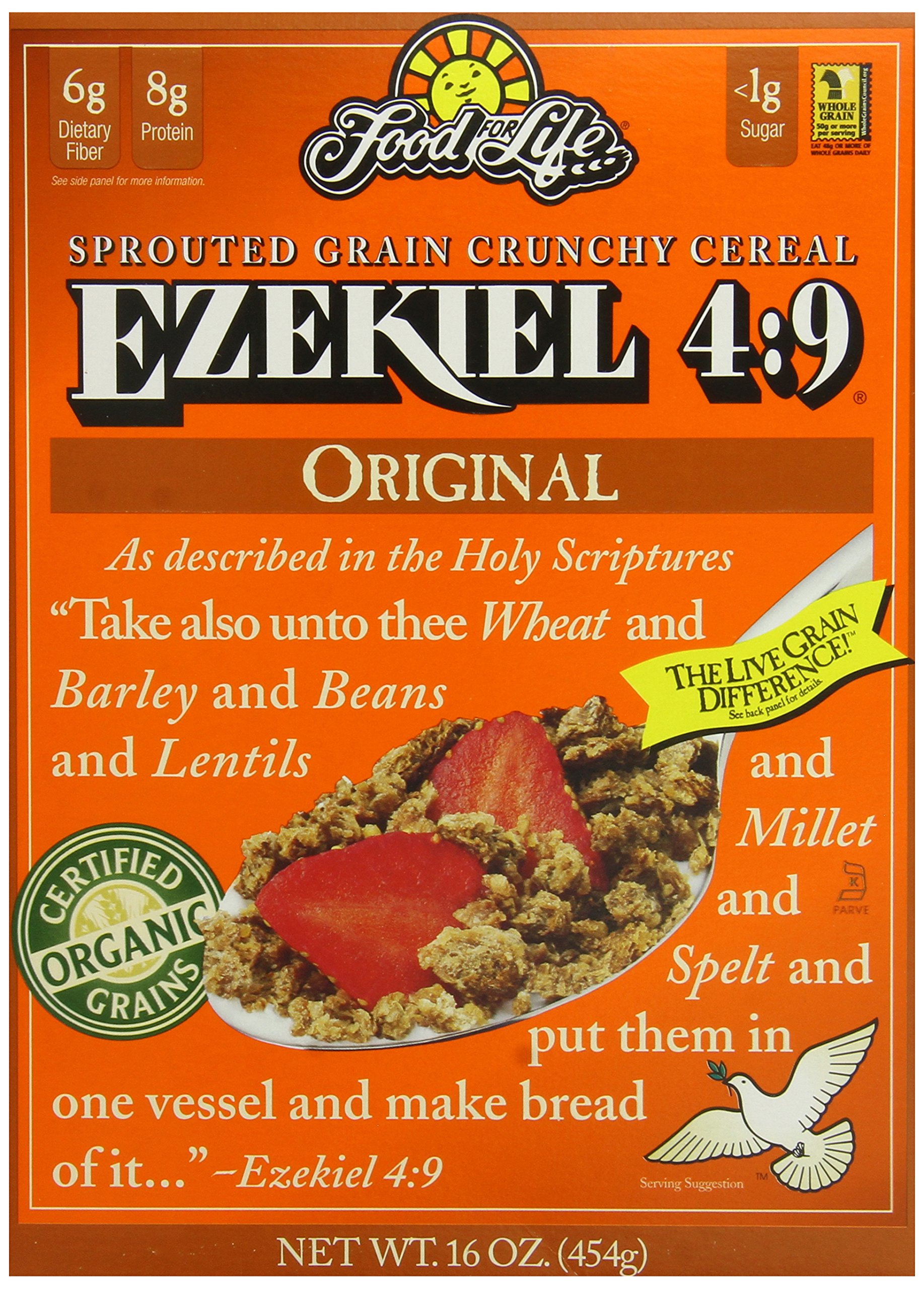 91sVxzr8vEL.jpg Food For Life Ezekiel 4:9 Organic Sprouted Whole Grain Cereal, Original, 16-Ounce Boxes (Pack of 6) - Image 1
